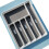 Kitchen Silverware Tray Classic 7-Compartment Flatware 6