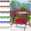 Outdoor Waterproof Swing Canopy Cover Set 8