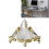Crystal Pyramid Prism with Gold Stand 1 pc 6