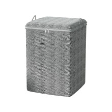 Sac de rangement pliable en tissu non tissé avec fermeture éclair et poignée