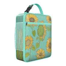 Sac isotherme imperméable à motif tournesol (1 pièce)