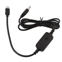 Câble d'alimentation CC USB-C vers 5,5 2,1 mm (5–15 V PD)