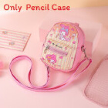 (PinkMelody) Pu Wallet Rilakkuma With Zipper And Shoulder Strap For Casual Everyday Carry