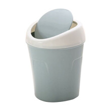 Mini poubelle de bureau avec couvercle à charnière 1 L