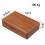 Black Walnut Fly Fishing Box with Double-Sided Foam Storage 7