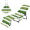 Stripe Beach Chair Cover with Side Pockets Quick Dry 1