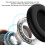Opvouwbare Bluetooth-hoofdtelefoon met over-ear model, rood 5