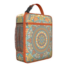 Sac à lunch portable style mandala, isotherme et imperméable
