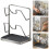 Support pour couvercles de casseroles avec plateau pour plan de travail et plaque de cuisson 1