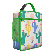 Sac à lunch isotherme avec poignée, motif cactus