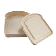 Boîte à sandwich réutilisable en forme de toast, sans BPA