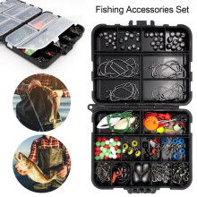 Fishing Accessories Kit with Tackle Box, Pliers, Hooks,