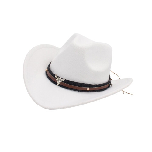 Cowboyhut Sonnenschutz Unisex Weiß