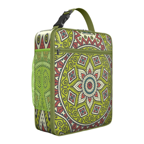 Sac isotherme Mandala psychédélique pour le déjeuner – Isolant thermique,