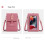 Γυναικεία μίνι τσάντα τηλεφώνου crossbody σε έντονο ροζ χρώμα με ρυθμιζόμενο σχέδιο 1
