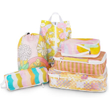 Compression Packing Cubes Waterproof Washable 6-Pcs