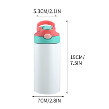 Gyerek hőszigetelt kulacs, 12oz, BPA-mentes rozsdamentes acél