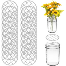 Einmachglas-Froschdeckel-Einsatz aus Metall, quadratischer Blumenorganizer