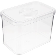 Boîte à épices réutilisable en plastique transparent 11,4 x 8,1 x 7,1 cm