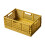 Panier de rangement pliable jaune, boîte de rangement multifonctionnelle 1