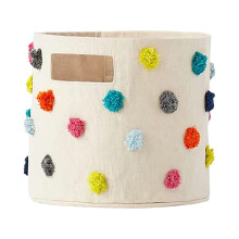 Panier de rangement arc-en-ciel pour jouets, couvertures et linge (1 pièce)