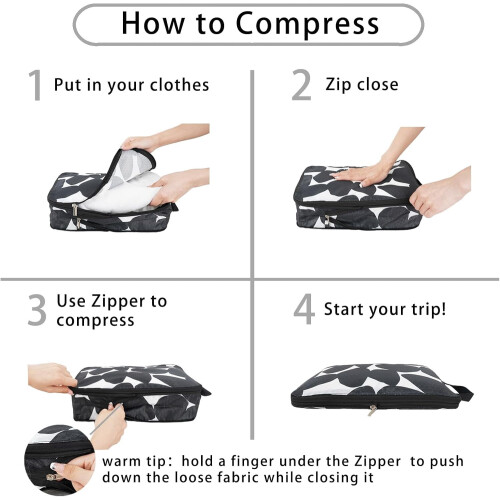 Compression Packing Cubes Nylon 6-Pcs 1