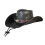 Cowboy Hat Black Wide Brim Adjustable Chin Strap 8