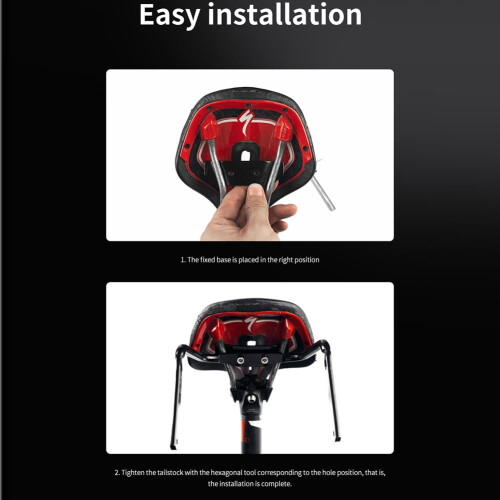 Bike Tail Bag Stabilizer Bracket Black 2