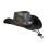 Cowboy Hat Black Wide Brim Adjustable Chin Strap 6
