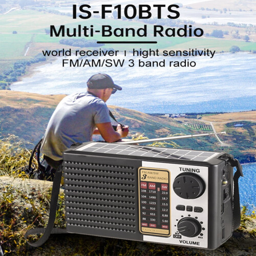 Emergency Radio with AM FM SW Solar LED Flashlight 1