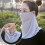 Women's floral chiffon sun protection neck gaiter 2