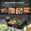 OSTBA Panini Press Grill 1200W 4-Slice with Temperature 4