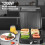 OSTBA Panini Press Grill 1200W 4-Slice with Temperature 5