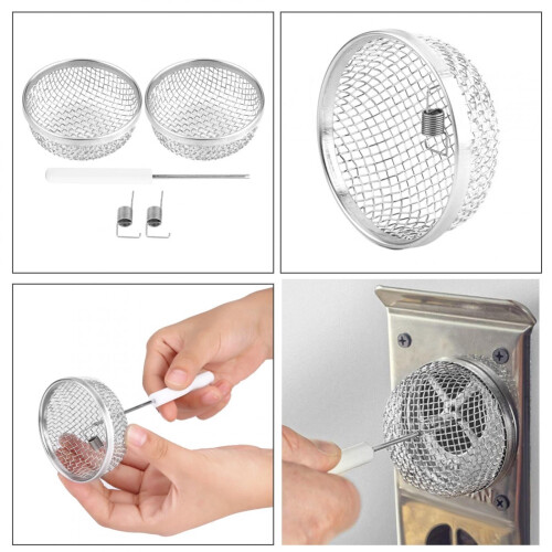 Mud Dauber Screen Cover for RV Furnace Ventilation