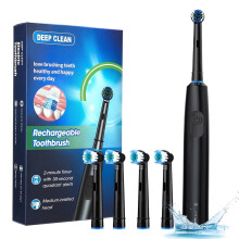 Electric Toothbrush Rechargeable with 5 Speeds Round Head