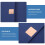 Blue Paper Certificate Cover for Office Use 1 Set 5
