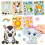 Animal Face Swap Stickers 30 PCS 6 Sheets Pack 2
