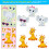 Animal Face Swap Stickers 30 PCS 6 Sheets Pack 4