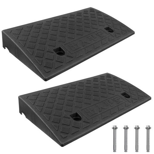 Plastic Curb Ramp Heavy-Duty 3000LB 2-Pack