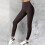 Women's Tummy Control Leggings Brown 2XL 1