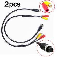 4 Pin Female to RCA Adapter Cable for Car Backup Camera