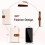 Women's Leather Trifold Wallet with RFID Blocking and Pen 4