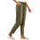 Women's Cotton Linen Pants Solid Color Wide Leg with 5