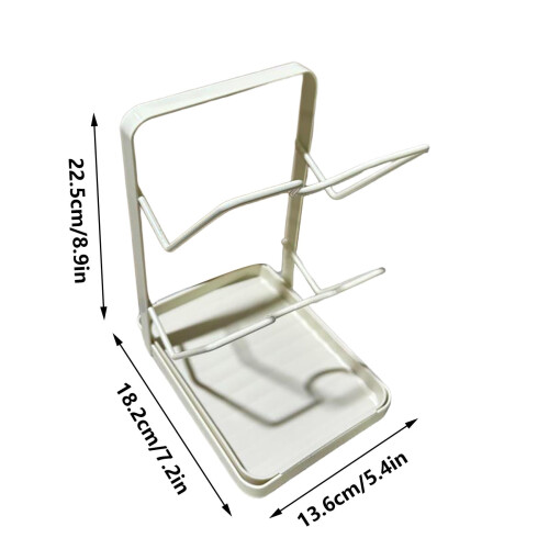 Kitchen Pot Cover Rack with Spatula Holder and Cutting 2