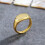 Δαχτυλίδι από ανοξείδωτο ατσάλι με τετράγωνη σφραγίδα για άνδρες και γυναίκες, 4