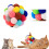 Balle interactive pour chat avec pompon souple (lot de 6) 1