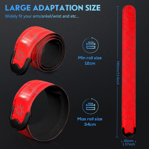 Rechargeable LED Armbands High-Vis Safety Light 2 Pack 2