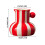 Vase rayé moderne pour présenter des fleurs à la maison (1 pièce) 3