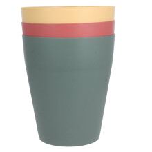 Poubelle verte pour salon, lot de 3, 22,7 x 19,2 x 19,2 cm