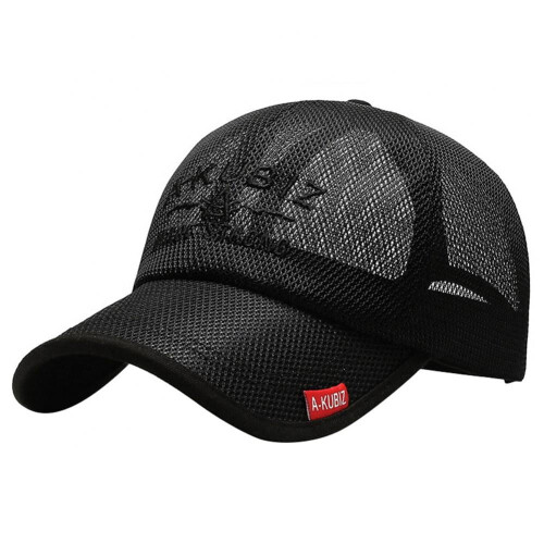 Baseballkappe mit Netzgewebe, Sonnenhut, Unisex, gestickter Buchstabe